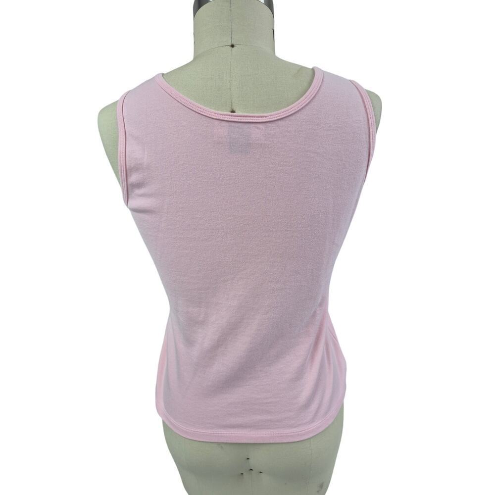 Christine Alexander Cotton/Spandex Pink Denim Jacket + Tank Rhinestones L - Picture 6 of 10